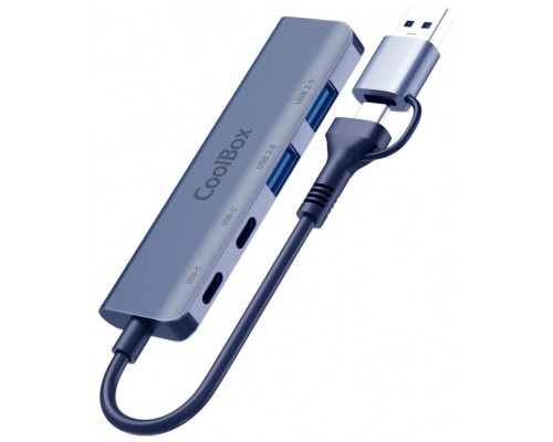 HUB 4 PUERTOS LITE USB (2xUSB3.2 + 2xUSB-C) COOLBOX-AA2 HUB 4 PUERTOS LITE USB (2xUSB3.2 + 2xUSB-C) COOLBOX