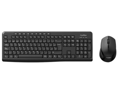 TECLADO + RATON WIRELESS NEGRO COO-KTR-03W COOLBOX-AA2 TECLADO + RATON WIRELESS NEGRO COO-KTR-03W COOLBOX