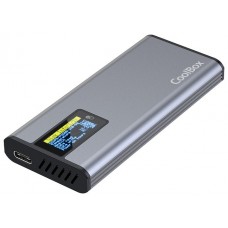 CAJA EXTERNA SSD M.2 NVMe PS32 CON PANTALLA LCD GRIS COOLBOX
