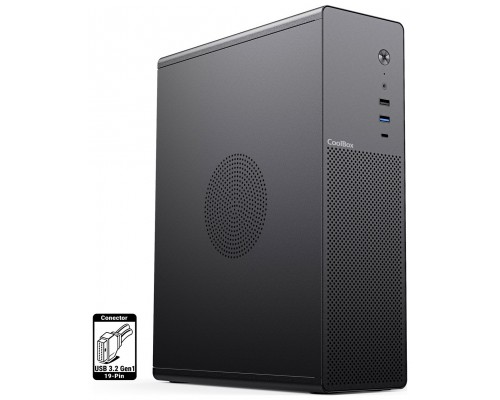 CAJA SOBREMESA MICROATX SLIM T100 USB-C NEGRO COOLBOX-AA5 CAJA SOBREMESA MICROATX SLIM T100 USB-C NEGRO COOLBOX