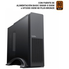 CAJA SOBREMESA MICROATX SLIM T313-BZ FA/300 SFX 80+ BRONZE NEGRO COOLBOX-AA12 CAJA SOBREMESA MICROATX SLIM T313-BZ FA/300 SFX 80+ BRONZE NEGRO COOLBOX
