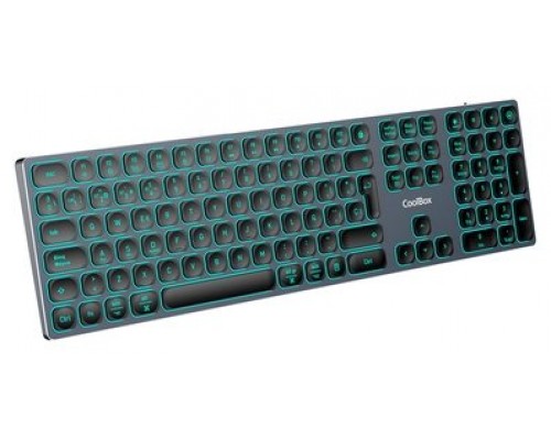TECLADO WIRELESS MOONLIGHT B431 NEGRO COOLBOX-AA9 TECLADO WIRELESS MOONLIGHT B431 NEGRO COOLBOX