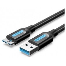 CABLE USB 3.0 A MICRO USB 3 M NEGRO VENTION-AA1 CABLE USB 3.0 A MICRO USB 3 M NEGRO VENTION