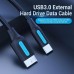 CABLE USB 3.0 MICROUSB/M USB-C/M 1 M NEGRO VENTION