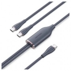 CABLE USB-C/M A 2xUSB-C/M 1.5 M NEGRO VENTION-AA3 CABLE USB-C/M A 2xUSB-C/M 1.5 M NEGRO VENTION