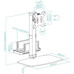 SOPORTE MESA GIRATORIO E INCLINABLE + MINI CPU 17""-27"" NEGRO TOOQ
