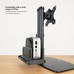 SOPORTE MESA GIRATORIO E INCLINABLE + MINI CPU 17""-27"" NEGRO TOOQ