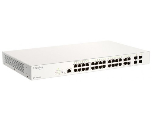 D-LINK SWITCH SMART NUCLIAS CLOUD 28 PUERTOS 10/100/1Gbit w/4 Gbit.SFP 370W PoE+