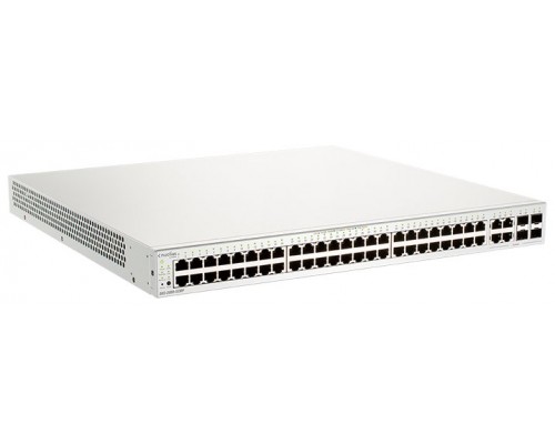 D-LINK SWITCH SMART NUCLIAS CLOUD 52 PUERTOS 10/100/1Gbit w/4 Gbit.SFP 370W PoE+