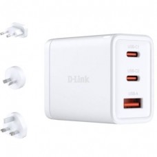 D-LINK CARGADOR PARED UNIVERSAL TOMA DE CORRIENTE/2xUSB-C/2xUSB-A 65W