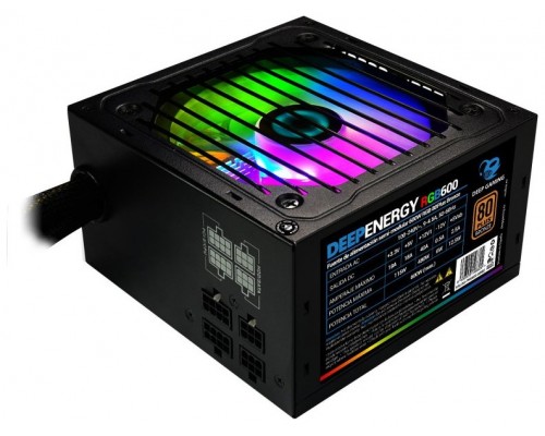 FUENTE ALIM. DEEPENERGY 600W 80+ BRONZE RGB COOLBOX