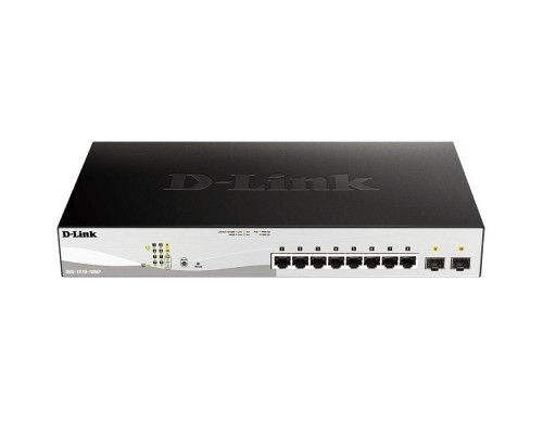 D-LINK SWITCH 10 PUERTOS 10/100/1Gbit w/2 Combo 1000BaseT/SFP  PoE+