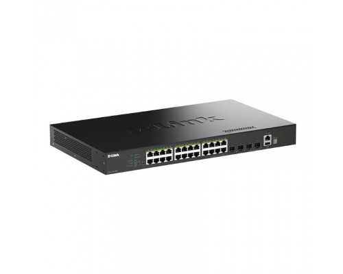 D-LINK SWITCH 24 PUERTOS 10/100/1Gbit + 4 10G SFP+ PoE+