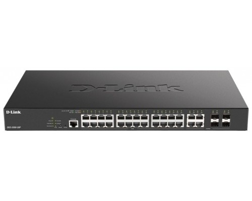 D-LINK SWITCH 24 PUERTOS 10/100/1Gbit w/4 Combo 1000BaseT/SFP PoE