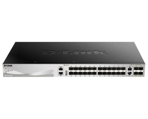 D-LINK SWITCH 24 PUERTOS 1Gbit w/2 10 Gbit ETH +2 10 Gbit SFP+