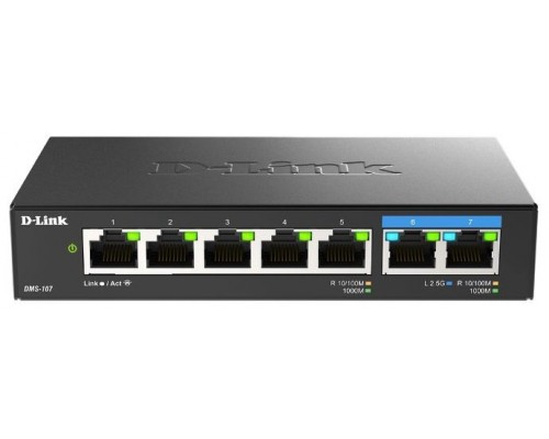 D-LINK SWITCH 7 PUERTOS 10/100/1Gbit w/2 PUERTOS 2.5G MULTI-GIGABIT-AA27 D-LINK SWITCH 7 PUERTOS 10/100/1Gbit w/2 PUERTOS 2.5G MULTI-GIGABIT