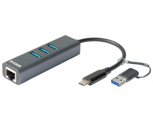 D-LINK DOCKING STATION USB-C 4 EN 1 CON ETHERNET/SUMINISTRO ELECTRICO