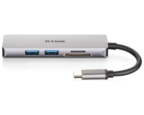D-LINK DOCKING STATION USB-C 5 EN 1 CON HDMI/LECTOR TARJETAS