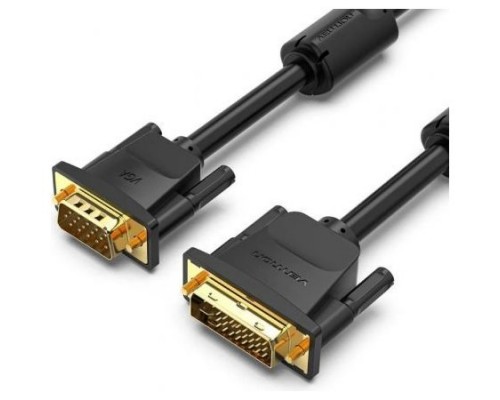 CONVERSOR DVI-I/M A VGA/M 1.5 M NEGRO VENTION