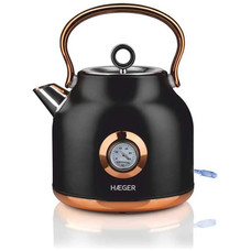 HERVIDOR ELECTRICO ART DECO 1.7L 2200W NEGRO INOX HAEGER