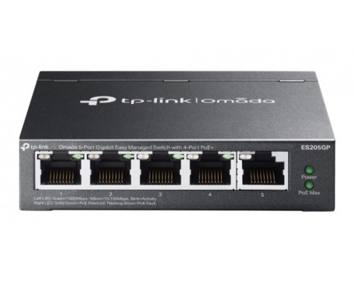 TP-LINK SWITCH OMADA 5 PUERTOS 10/100/1Gbit 4 PoE+
