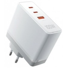 CARGADOR PARED 100W 2xUSB-C/USB-A BLANCO VENTION