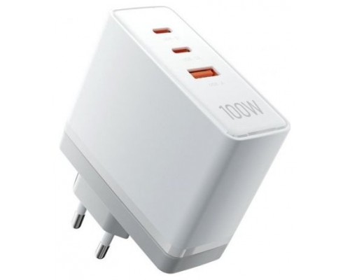 CARGADOR PARED 100W 2xUSB-C/USB-A BLANCO VENTION