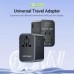 CARGADOR PARED UNIVERSAL TOMA DE CORRIENTE/2xUSB-C/USB-A 65W NEGRO VENTION