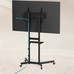 SOPORTE SUELO CON RUEDAS KEFR&Eacute;N 37""-70"" NEGRO TOOQ