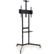 SOPORTE SUELO CON RUEDAS NEFERTITI 37""-70"" NEGRO TOOQ