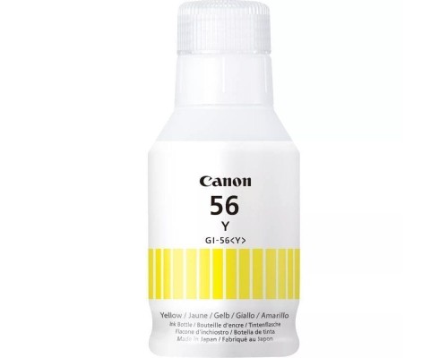 CARTUCHO BOTELLA TINTA AMARILLO GI-56 CANON
