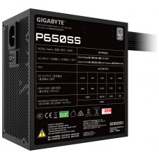 GIGABYTE FUENTE ALIM. P650SS 80 PLUS SILVER-AA10 GIGABYTE FUENTE ALIM. P650SS 80 PLUS SILVER