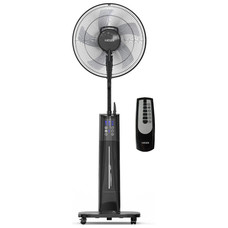 VENTILADOR DE PIE DIGITAL CON HUMIFICADOR BLACK MIST II NEGRO HAEGER