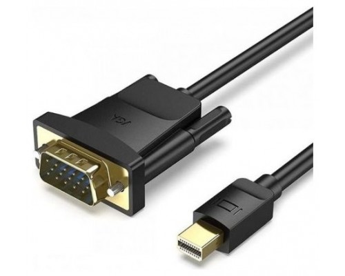 CONVERSOR MINI DISPLAYPORT/M A VGA/H 1.5 M NEGRO VENTION
