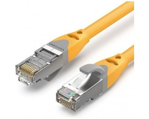 CABLE DE RED LATIGUILLO RJ45 CAT.6A SFTP AWG27 0.5 M AMARILLO VENTION