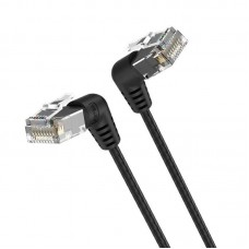 CABLE DE RED LATIGUILLO ACODADO RJ45 UTP CAT6A AWG32 1.5 M NEGRO VENTION