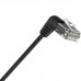 CABLE DE RED LATIGUILLO ACODADO RJ45 UTP CAT6A AWG32 1.5 M NEGRO VENTION