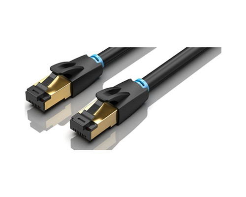 CABLE DE RED LATIGUILLO RJ45 CAT.8 SFTP AWG28 20 M NEGRO VENTION