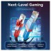 CABLE DE RED LATIGUILLO RJ45 GAMING CAT.8 SFTP AWG26 0.5 M NEGRO VENTION