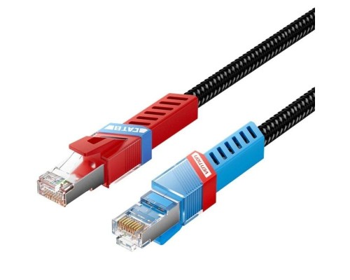 CABLE DE RED LATIGUILLO RJ45 GAMING CAT.8 SFTP AWG26 1 M NEGRO VENTION-AA2 CABLE DE RED LATIGUILLO RJ45 GAMING CAT.8 SFTP AWG26 1 M NEGRO VENTION