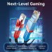 CABLE DE RED LATIGUILLO RJ45 GAMING CAT.8 SFTP AWG26 1 M NEGRO VENTION-AA2 CABLE DE RED LATIGUILLO RJ45 GAMING CAT.8 SFTP AWG26 1 M NEGRO VENTION