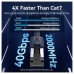 CABLE DE RED LATIGUILLO RJ45 CAT.8 SFTP 1.5 M NEGRO VENTION