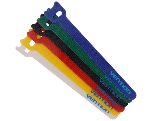 TIRA ORGANIZADORA CABLES 0.15 M (6 uds) COLORES VENTION