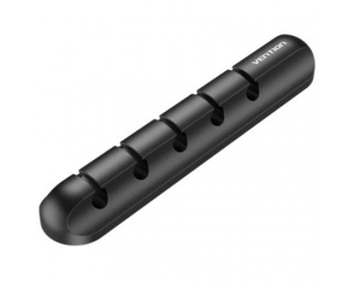 ORGANIZADOR CABLES EN ESPIRAL 5 PUERTOS (2 uds) NEGRO VENTION