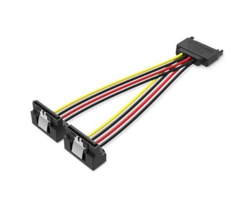 CABLE ALIMENTACION SATA/M A 2xSATA/H 0,15 M NEGRO VENTION-AA1 CABLE ALIMENTACION SATA/M A 2xSATA/H 0,15 M NEGRO VENTION
