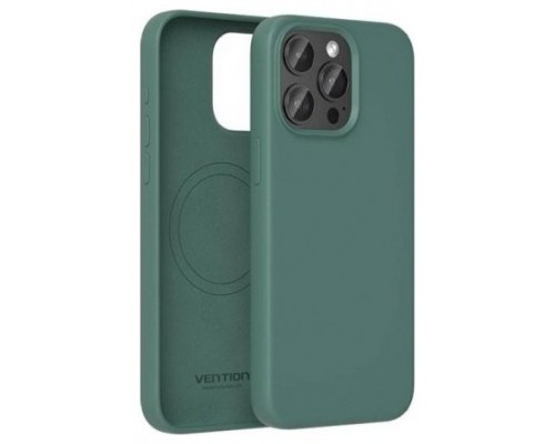 FUNDA SILICONA MAGSAFE IPHONE 15 PRO VERDE CIPR&Eacute;S VENTION
