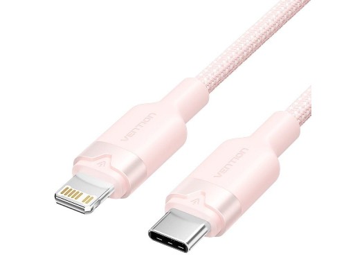 CABLE 2.0 USB-C A LIGHTNING 1 M ROSA VENTION