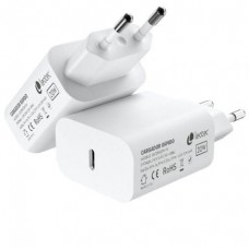 CARGADOR PARED/VIAJE CARGA RAPIDA USB-C 20W 3A LEOTEC