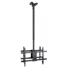 SOPORTE TECHO 2 PANTALLAS 43""-86"" GIRO/INCLINABLE XL NEGRO TOOQ