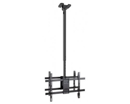 SOPORTE TECHO 2 PANTALLAS 43""-86"" GIRO/INCLINABLE XL NEGRO TOOQ